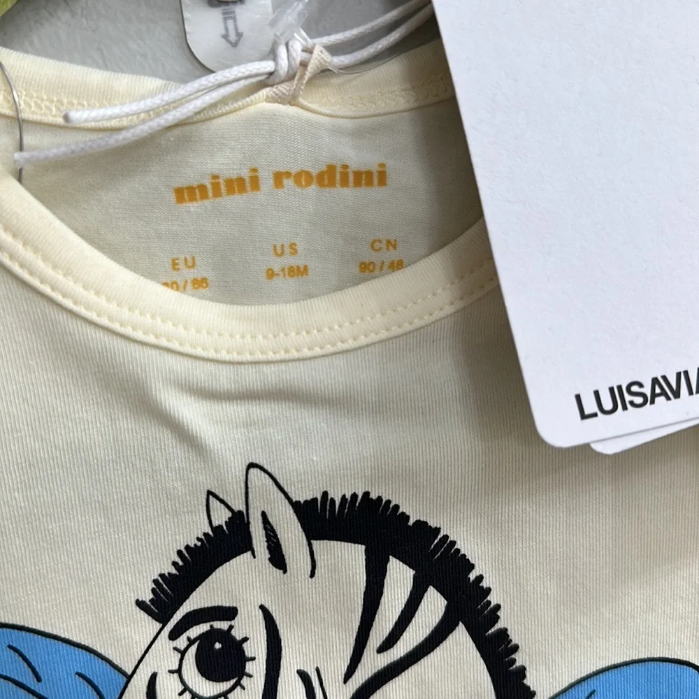 Mini Rodini Zebra Short Sleeve T Shirt
